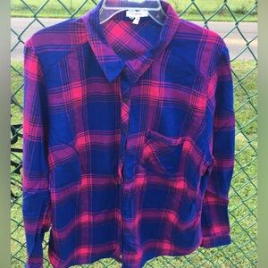 Hot Pink & Blue Plaid